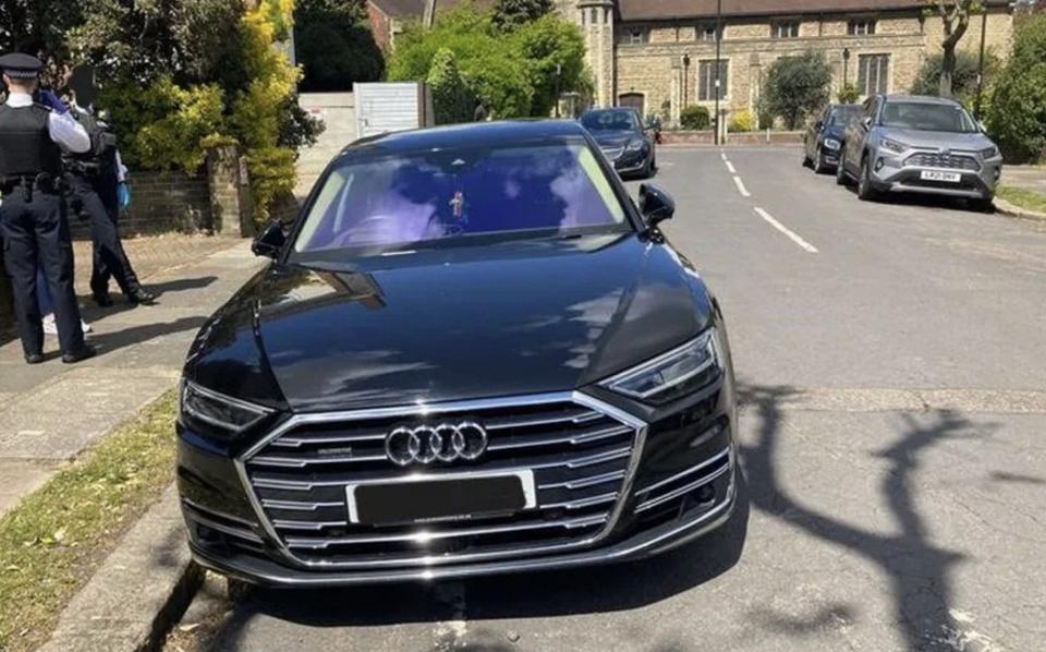 Galina Nikolova's black Audi was also bought using fraudulent funds