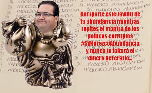 Memes por "Sí merezco abundancia", la frase/mantra de la esposa de Javier Duarte