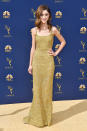 <p>Dyer looked like an Emmy herself in this beaded number. (Photo: Getty Images) </p>