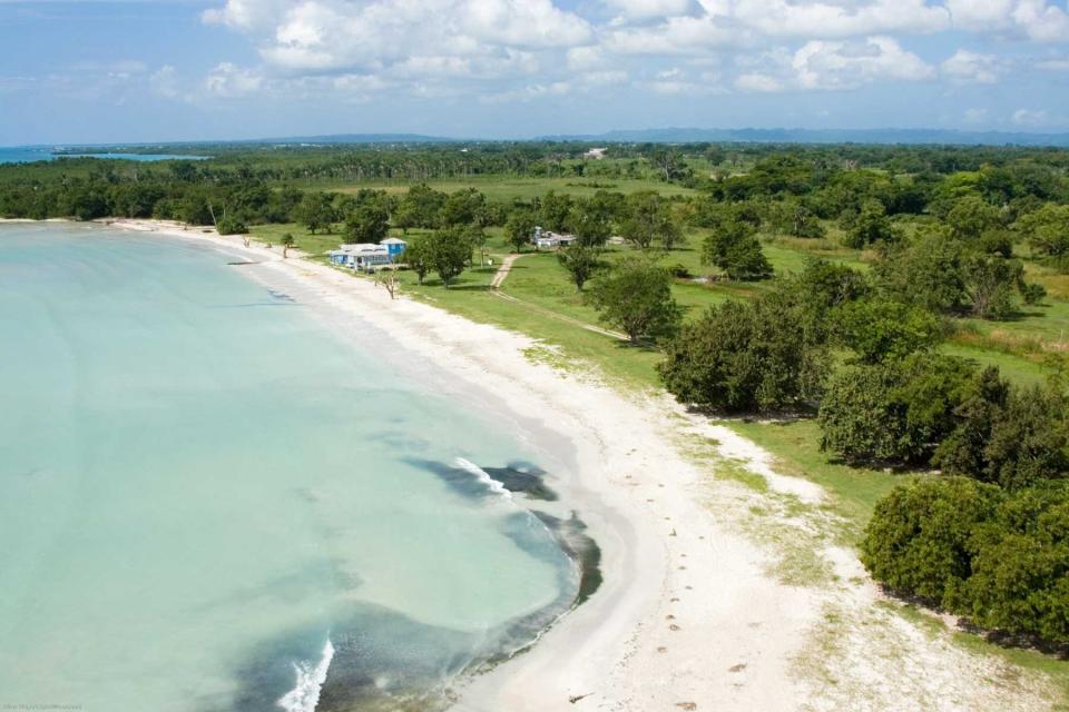 Aerial view of Paradise Park in Jamaica