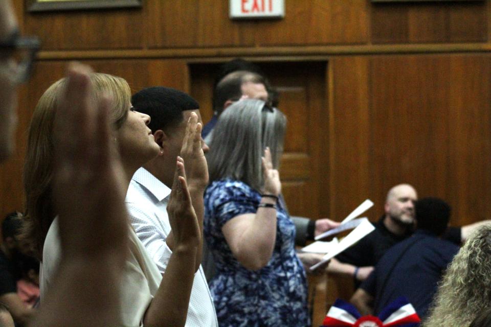 20 people were naturalized as U.S. citizens during Friday's naturalization ceremony held at the Lebanon County Courthouse.