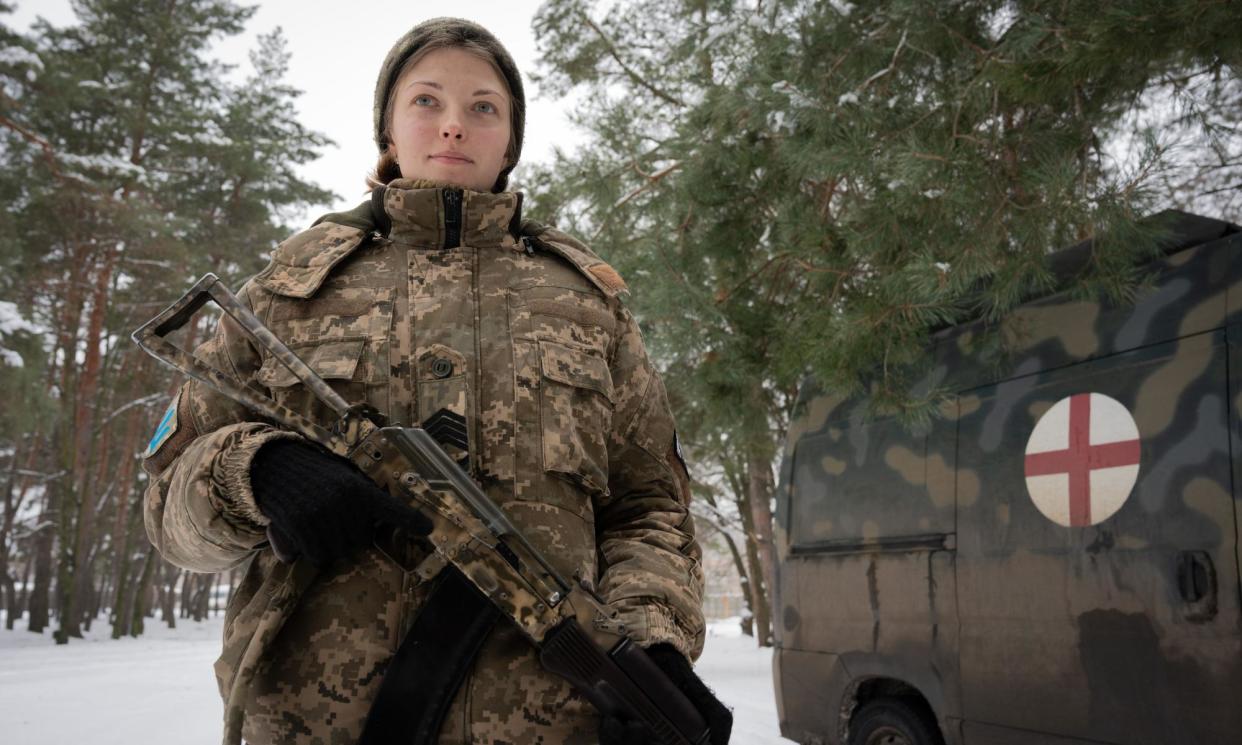 <span>Bravery … medic Natalia in Ukraine.</span><span>Photograph: Jamie Roberts/BBC/Hoyo Films Ltd</span>