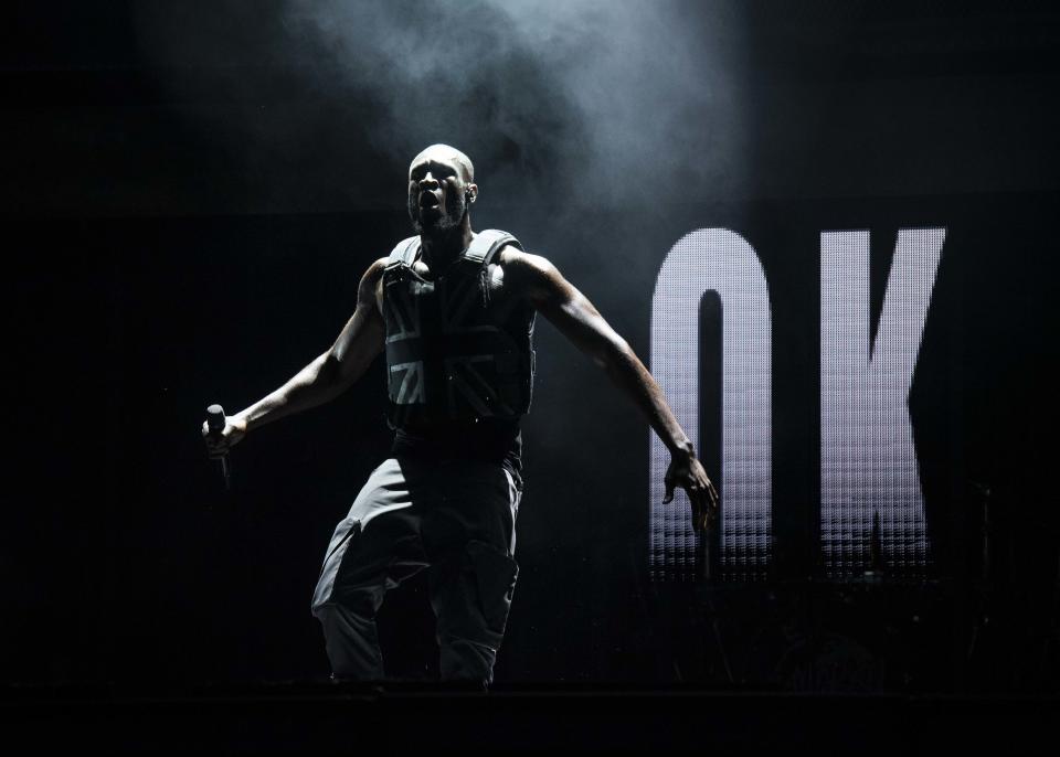 Stormzy headlines the Pyramid Stage on day 3 of Glastonbury 2019, Worthy Farm, Pilton, Somerset. Picture date: Friday 28th June 2019.  Photo credit should read:  David Jensen/EmpicsEntertainment