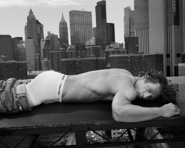 <p>Mert Alas</p> Jeremy Allen White for Calvin Klein