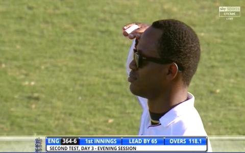 Reliving the Samuels Salute - Credit: Sky Sports Cricket