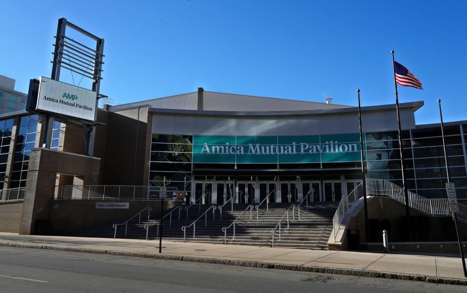 The Amica Mutual Pavilion, formerly known as the Dunkin' Donuts Center, another of the properties heavily subsidized by taxpayers, overseen by the Rhode Island Convention Center Authority and managed by a private company that has paid sizeable bonuses to top staff members for the second year in a row.