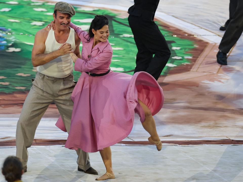 Dancing during the opening ceremony (AFP via Getty Images)