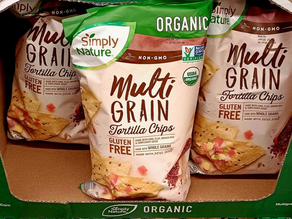 Simply Nature's multigrain chips at Aldi