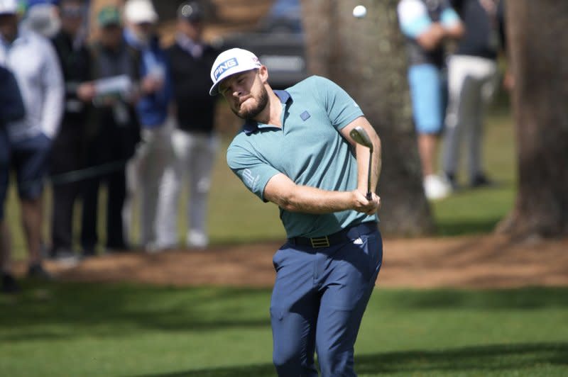 Tyrell Hatton, one of the favorites to win the Tour Championship, is the No. 17 player in the FedEx Cup standings. File Photo by Bob Strong/UPI