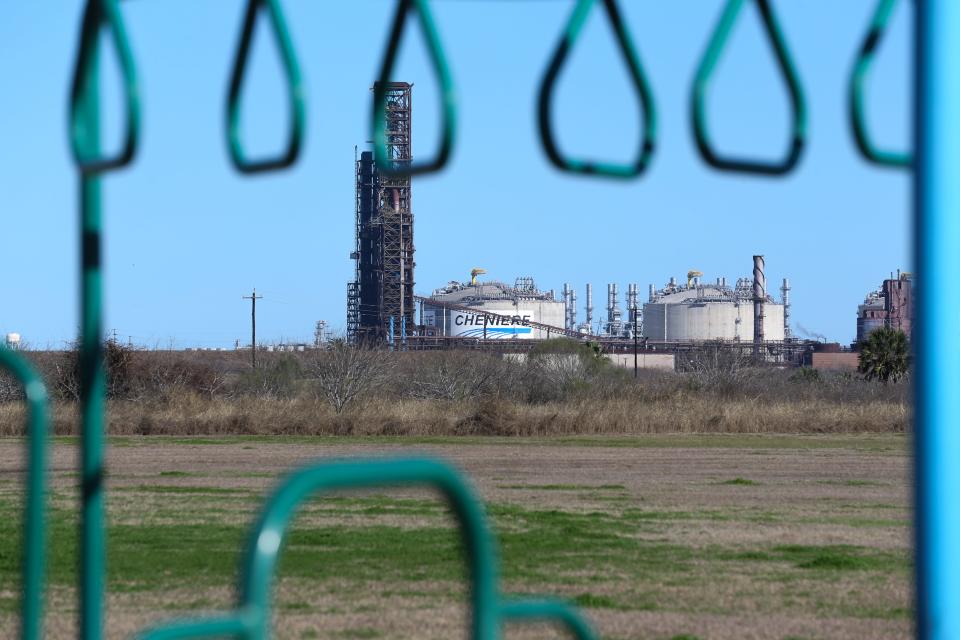 Cheniere Energy, an LNG export facility, is seen from Simpson Park in Portland Saturday, Feb. 3, 2024.