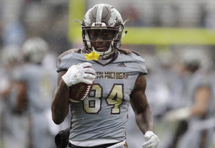 Corey Davis of Western Michigan will be one of the top receivers in the 2017 draft. (AP)