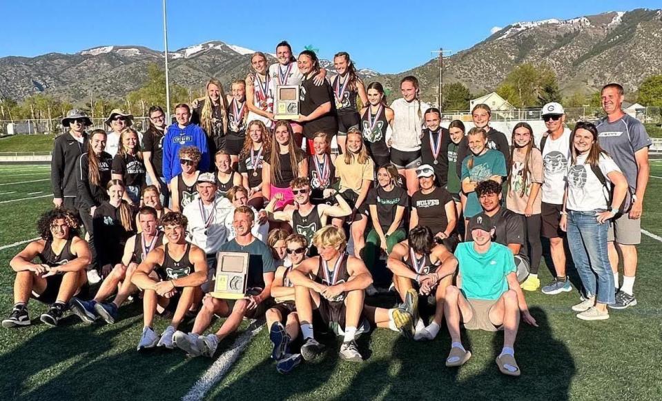 Green Canyon High School’s boys and girls track team won the Region 11 championship at Ridgeline High School on Thursday, May 11. | Provided by Green Canyon