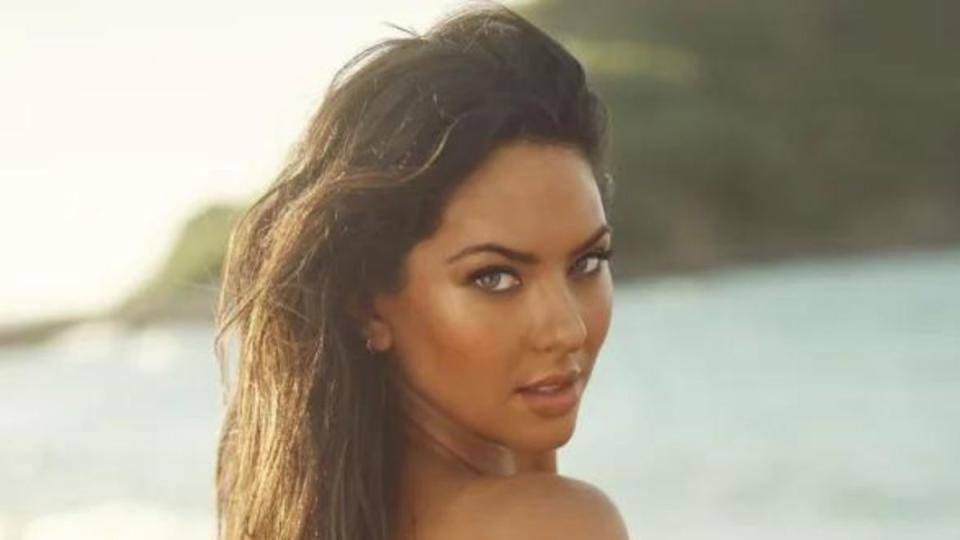 Christen Harper was photographed by Amanda Pratt in Dominica. Swimsuit by Oséree. Earrings by Alexis Bittar.<p>Amanda Pratt/Sports Illustrated</p>