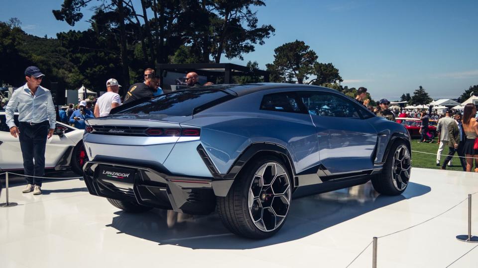 lamborghini lanzador concept on stand