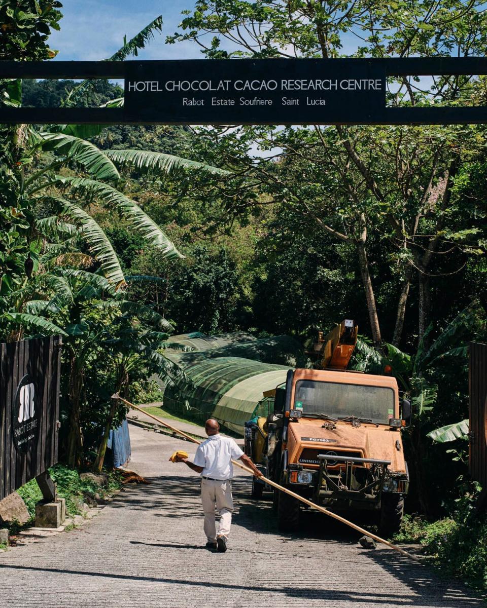 The entrance to the estate’s Cocoa Research Centre - Credit: Ben Quinton