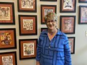 Marsha Sharp poses at the Women's Basketball Hall of Fame in Knoxville, Tenn., Saturday, June 11, 2022. Sharp says Title IX is the most impactful legislation of the 20th century. (AP Photo/Teresa Walker)