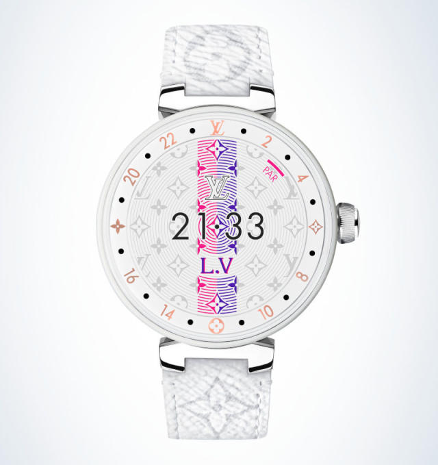 Louis Vuitton White Monogram Rubber, Ceramic And Steel Tambour Horizon  Smartwatch, 2019 Available For Immediate Sale At Sotheby's