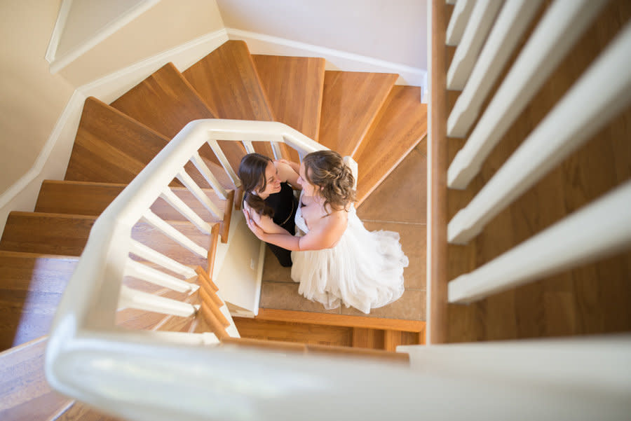 "Congratulations Kaley and Meg! These two lovely ladies married in a sweet and intimate ceremony in Berkeley, California!" --&nbsp;<strong>﻿</strong>﻿<i>Lisa Robinson</i>