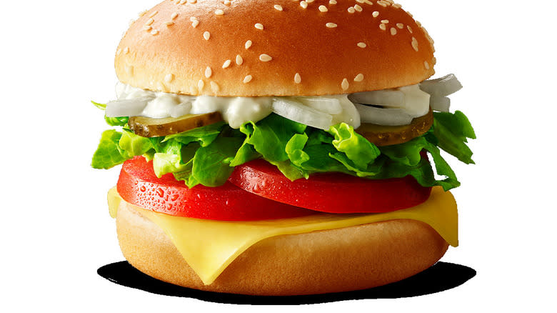 Close-up of McDonald's New Zealand Salad Burger
