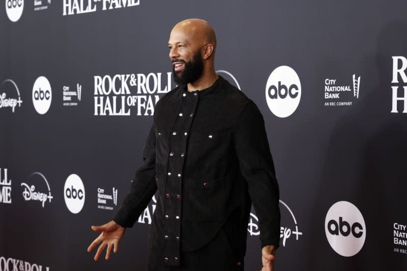 Common attends the Rock & Roll Hall of Fame induction ceremony in November. File Photo by John Angelillo/UPI