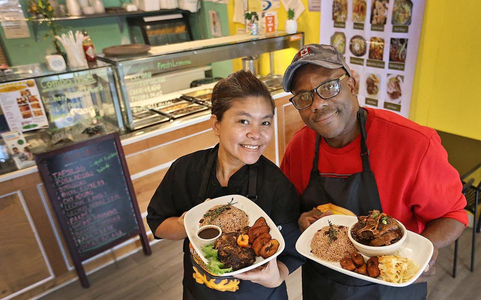 Bright Light owners Rose Belle Martin and husband Uton serve Jamaican and Filipino cuisine.