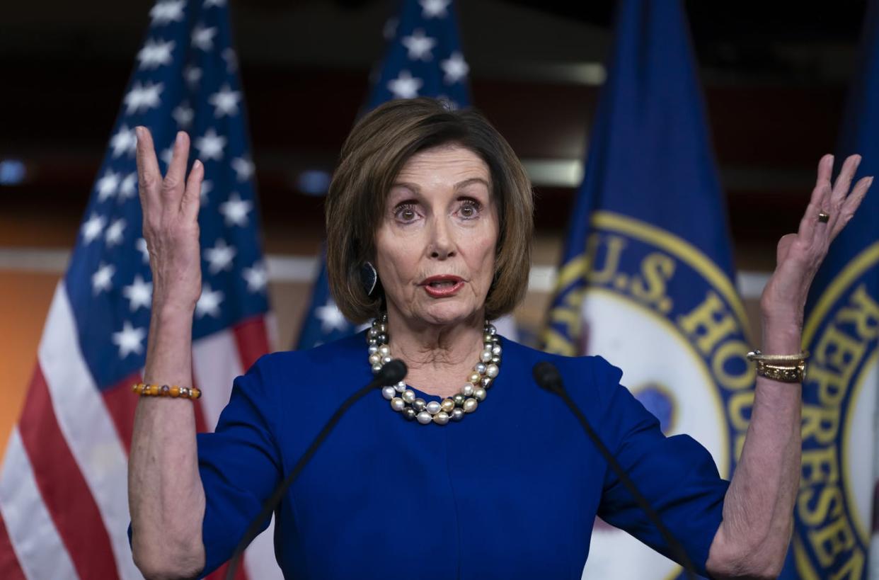 <span class="caption">House Democrats have more more tools up their sleeves than impeachment alone.</span> <span class="attribution"><a class="link " href="http://www.apimages.com/metadata/Index/Trump-Impeachment/123abb28ff584e8bafa604c5325f1c58/29/0" rel="nofollow noopener" target="_blank" data-ylk="slk:J. Scott Applewhite/AP Photo;elm:context_link;itc:0;sec:content-canvas">J. Scott Applewhite/AP Photo</a></span>