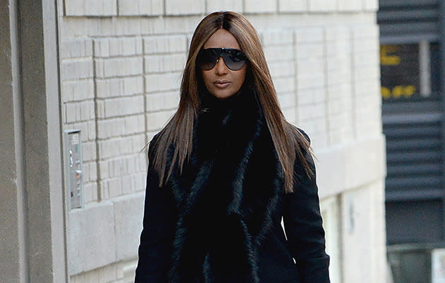 Iman pictured for the first time since David Bowie's death. Photo: Getty Images.