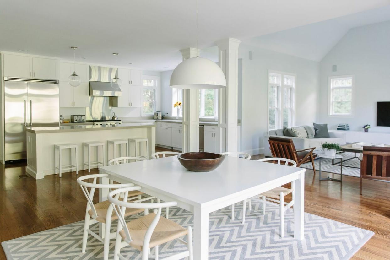 kitchen and dining room