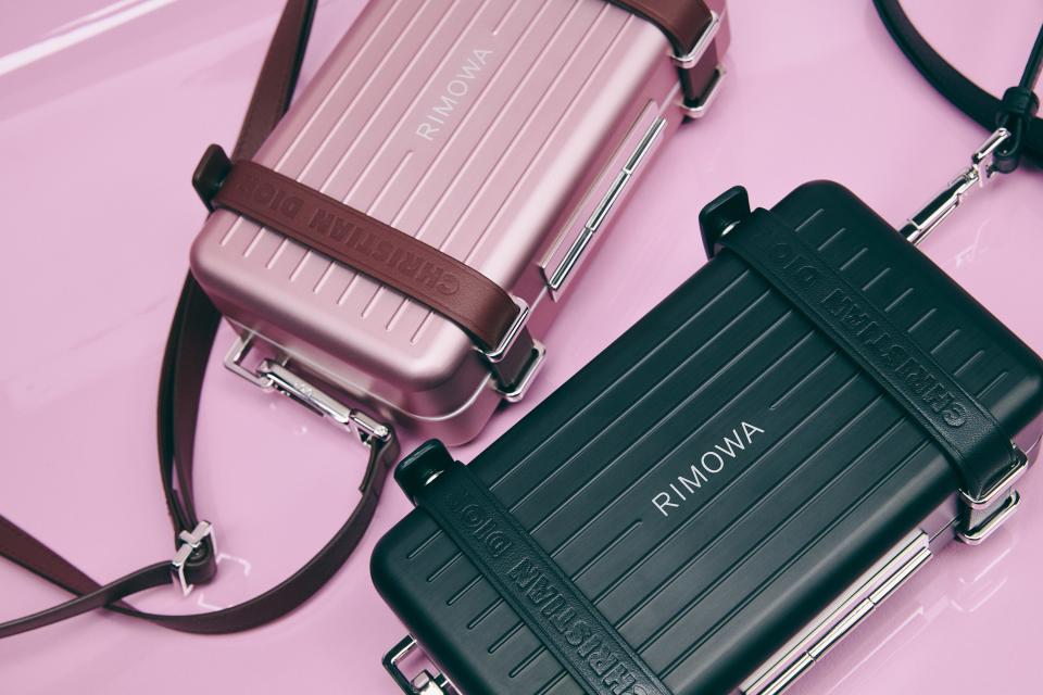 Clutch bags from the Dior Men x Rimowa collaboration