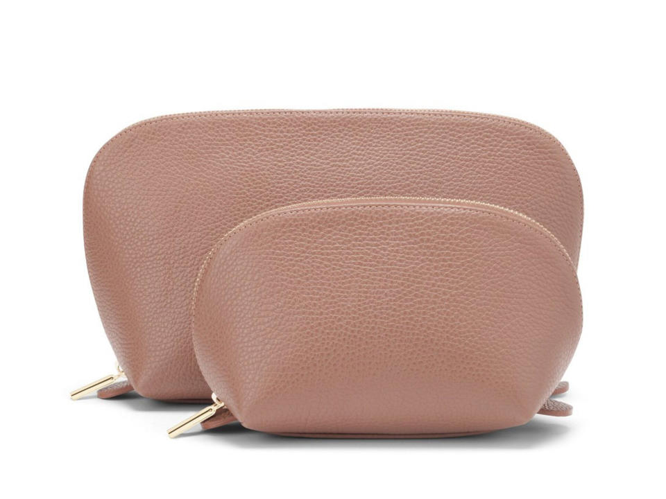 Cuyana Leather Travel Case Set