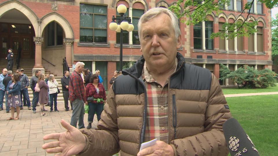 McAdam mayor Ken Stannix was among supporters for a man accused of multiple offences.