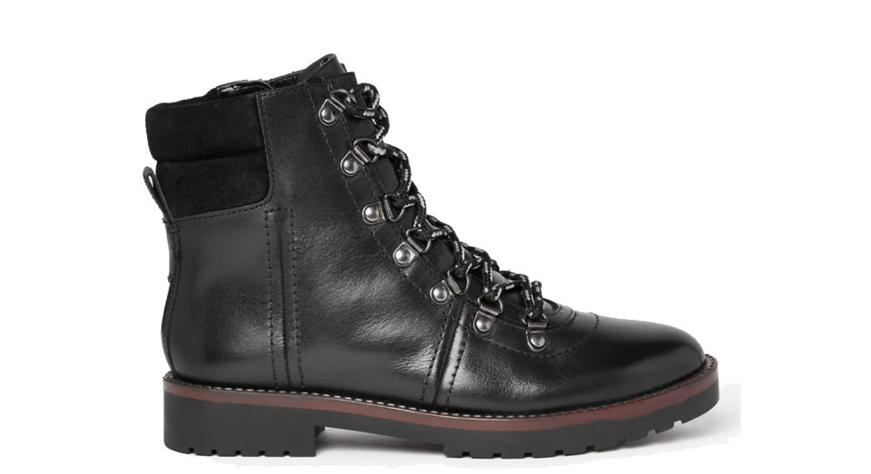 Leather Hiker Ankle Boots