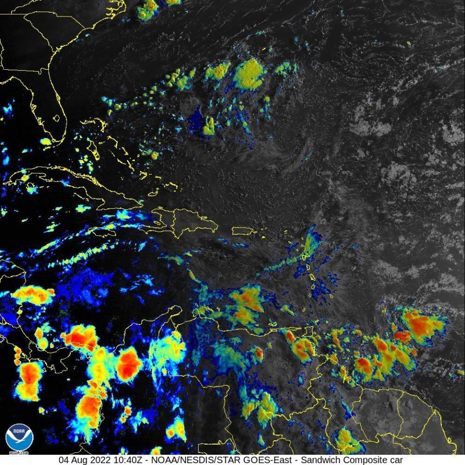 Tropical conditions 7 a.m. Aug. 4, 2022.