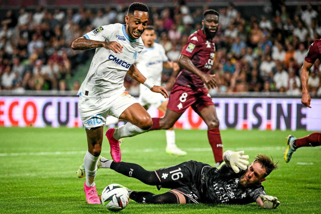 L'OM  a été tenu en échec sur la pelouse du promu Metz (2-2) vendredi.   - Credit:MATTHIEU MIRVILLE / Matthieu Mirville / DPPI via AFP