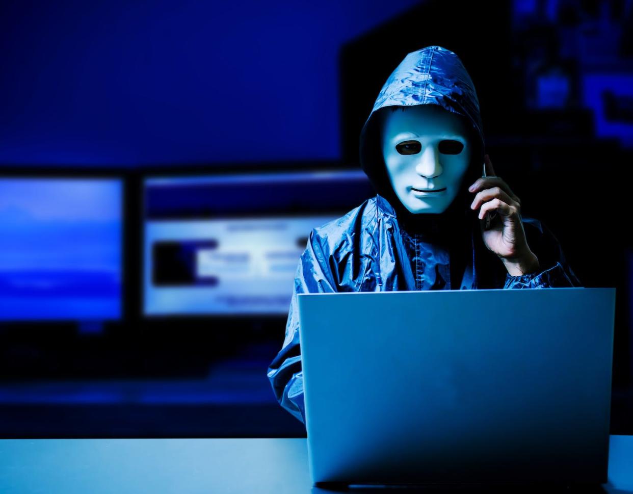 With deepfake audio, that familiar voice on the other end of the line might not even be human let alone the person you think it is. <a href="https://www.gettyimages.com/detail/photo/male-hacker-wearing-mask-while-using-laptop-at-royalty-free-image/1181587363" rel="nofollow noopener" target="_blank" data-ylk="slk:Knk Phl Prasan Kha Phibuly/EyeEm via Getty Images;elm:context_link;itc:0;sec:content-canvas" class="link ">Knk Phl Prasan Kha Phibuly/EyeEm via Getty Images</a>