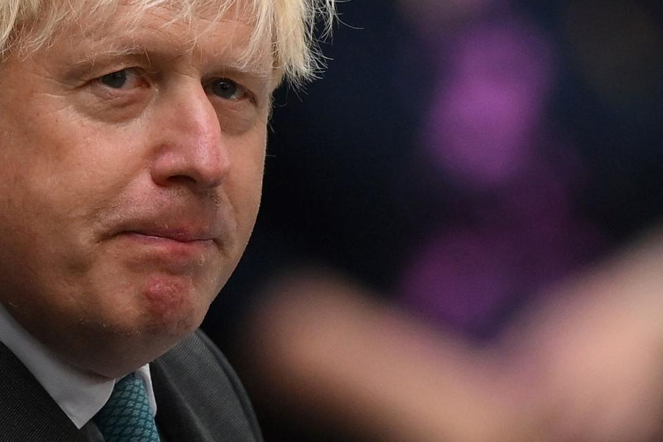 Boris Johnson added to Sunak’s woes by backing rebels (AFP via Getty Images)