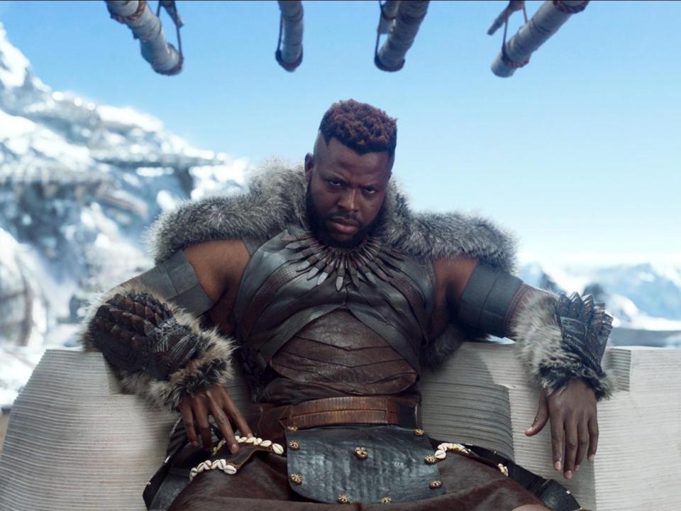 Winston Duke as M'Baku in "Black Panther."