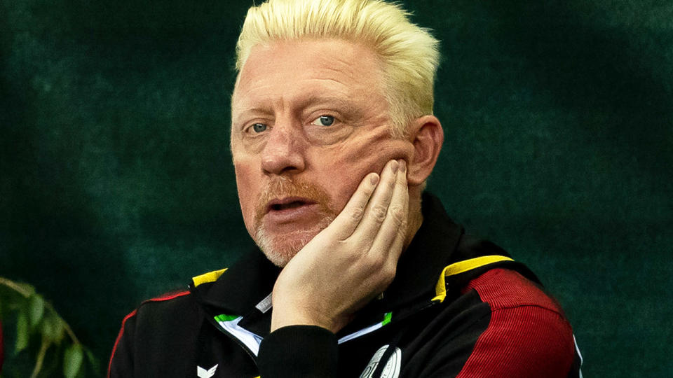 Boris Becker, pictured here during a Davis Cup tie in March.