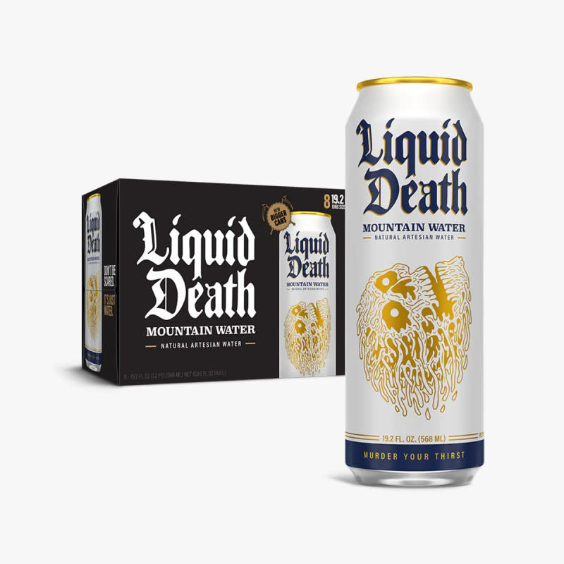 <p>Liquid Death</p>
