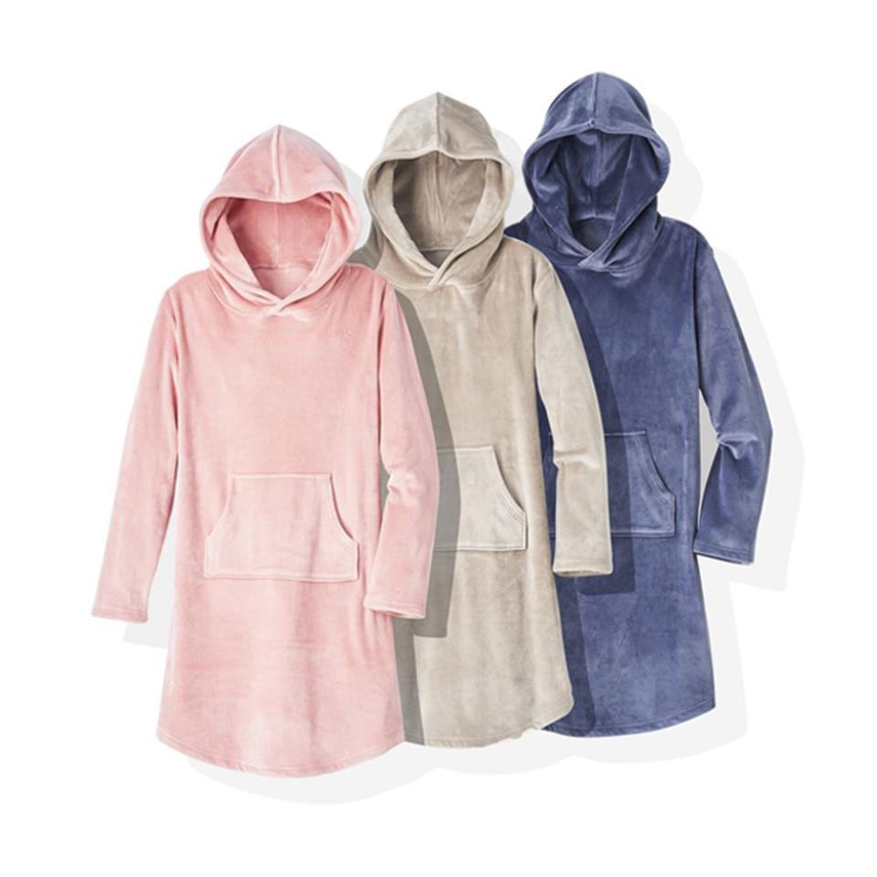 Softies Women's Ultra Soft Hooded Snuggle Lounger