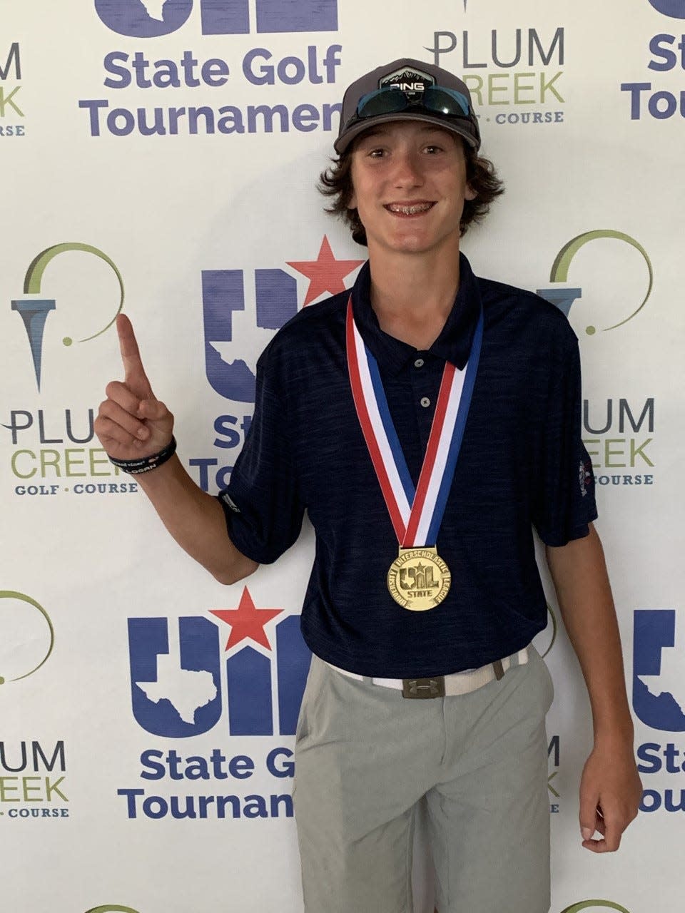 Jaxon Donaldson of Wimberley won his second Class 4A state golf championship last year. Now a senior, he hopes to close out his high school career with victory No. 3 this week in Kingsland.