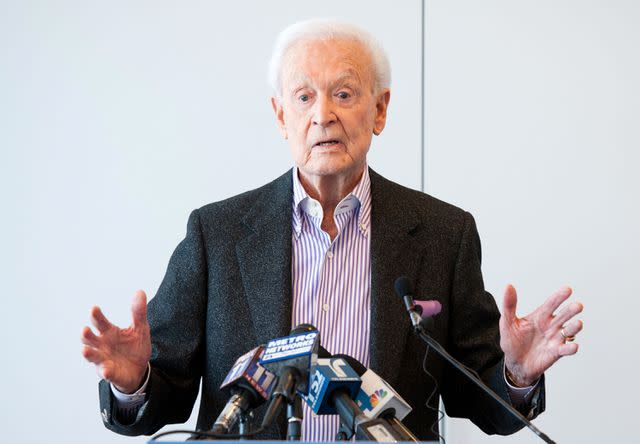 <p>Amanda Edwards/WireImage</p> Bob Barker holds a press conference in 2012