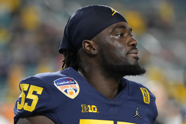 Potential Ravens 2022 draft target David Ojabo suffers serious injury at  Michigan Pro Day