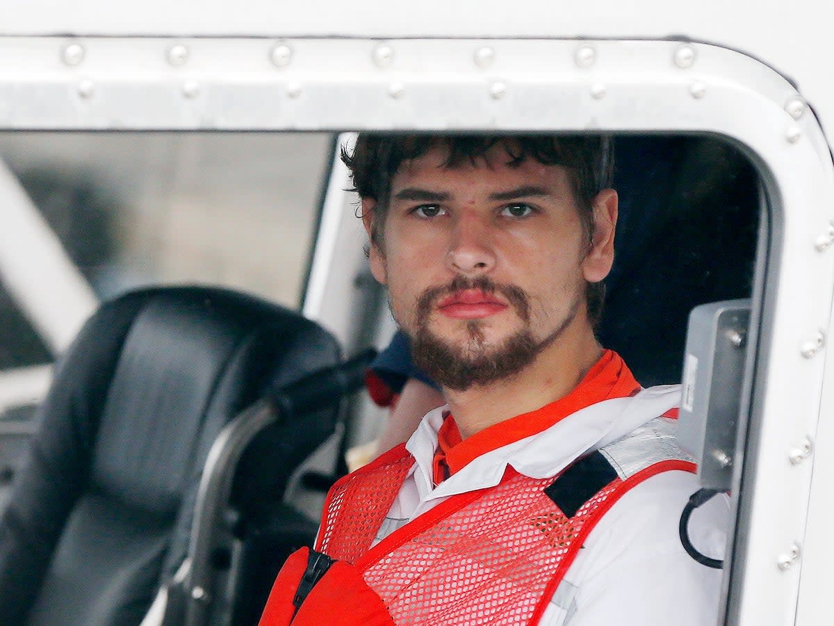 Nathan Carman was rescued after spending a week at sea in a life raft (AP)