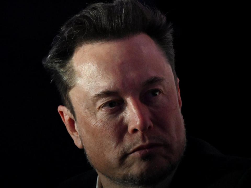 Elon Musk attends a symposium on antisemitism in Poland, January 2024 (Sergei Gapon/AFP via Getty Images)