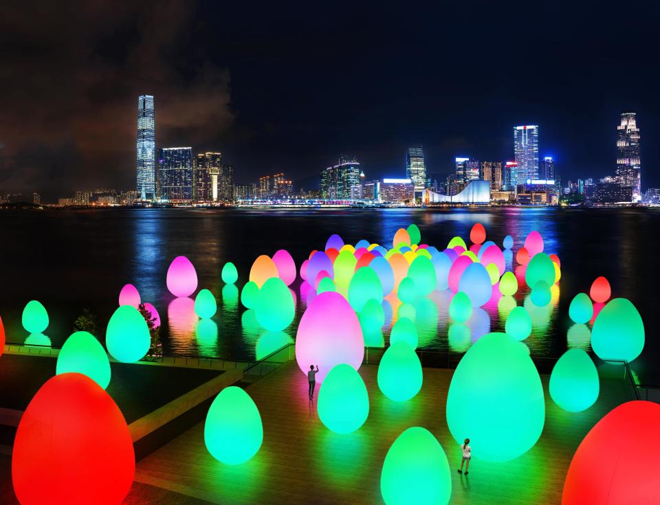 香港好去處｜日本teamLab 3月下旬登陸香港！免費觀展 數百件發光蛋設置維港海濱長廊