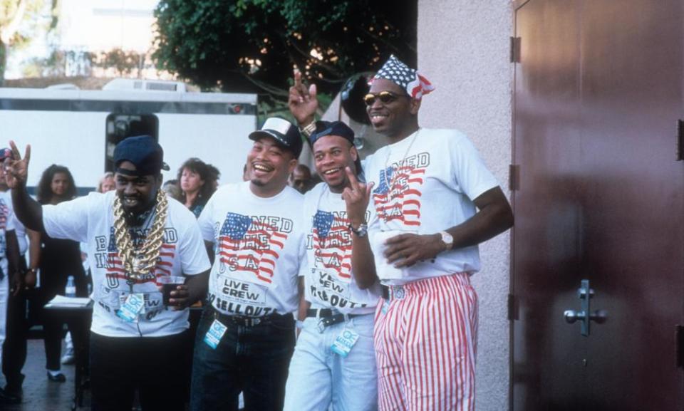 The 2 Live Crew backstage in 1990. The group’s trailblazing but controversial career is profiled in the new series of Mogul.