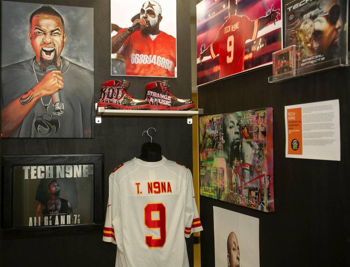 Kansas City rapper Tech N9ne is featured at the ASX “House of Hits.”