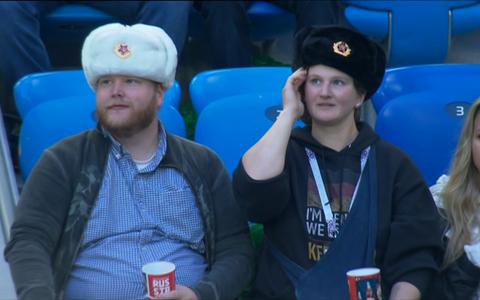 Russian fans - Credit: BBC