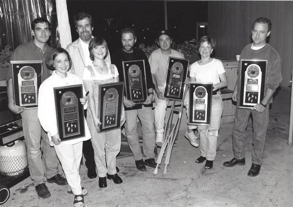 Chip Sutherland, left, is shown with members of The Rankin Family in an undated photo.